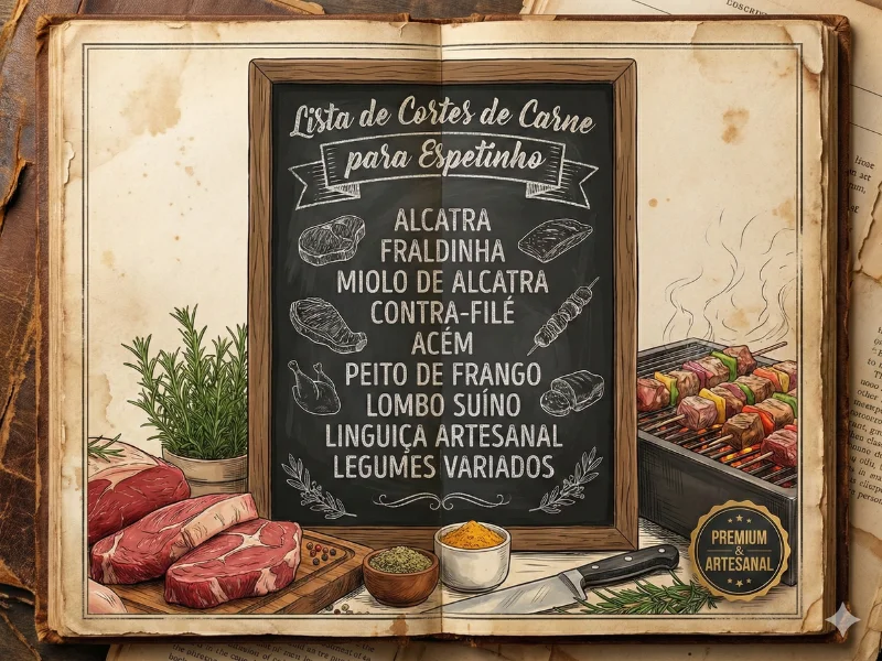 Lista de Cortes para Espetinho